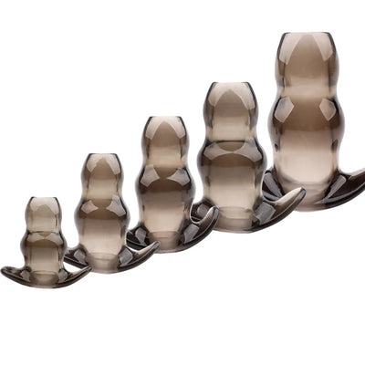 เครื่องนวดก้นสำหรับผู้ใหญ่แบบอีโรติกปลั๊กคู่เครื่องเซ็กซ์ทอยทวารแบบซิลิโคนสำหรับสวนหลังบ้านเสียบทวารแบบกลวง