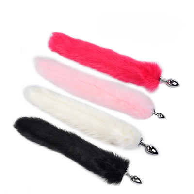 ปลั๊กเสียบก้นก้นพร้อมหางจิ้งจอกสำหรับผู้หญิงผู้ชายผู้หญิงปลั๊กเหล็กก้นสำหรับผู้ใหญ่เซ็กซ์ทอย tooys ผลิตภัณฑ์เครื่องมือร้านค้า