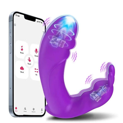 กระต่ายสําหรับผู้หญิงไร้สายบลูทูธDildo Vibratorสวมใส่กางเกงนวดG-Spot Clit Stimulatorเพศของเล่นผู้ใหญ่อุปกรณ์