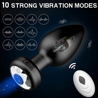 รีโมทคอนโทรล Anal Vibrator Butt Plug ผู้ชายต่อมลูกหมากนวด Stimulator หญิง Masturbator เพศผู้ใหญ่ของเล่นสําหรับผู้หญิงเกย์