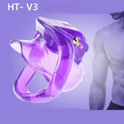 ร้อน HT V3 Chastity กรง3สี Cock Cage อุปกรณ์ความบริสุทธิ์4แหวน Mini อวัยวะเพศชายล็อคเข็มขัดผู้ใหญ่เซ็กซ์ทอยสำหรับ Man เกย์18 + Shop