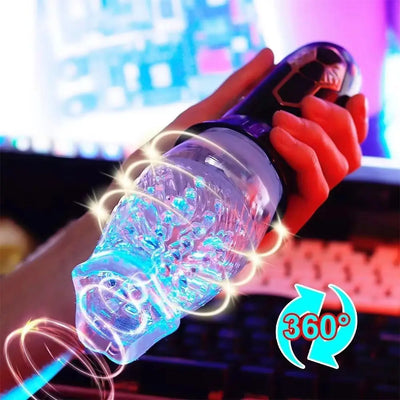 อัตโนมัติMasturbatorคัพเครื่องลูกสูบไฟฟ้าหมุนSuckerชายอมควยช่องคลอดDildoจริงOral Vibratorเพศของเล่นสําหรับผู้ชาย