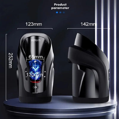 NEW Leten Luxury-Pro Automatic Telescopic 75MM Thrusting Vagina High Speed Intelligent Powerful Masturbation CupSex Toys for Men