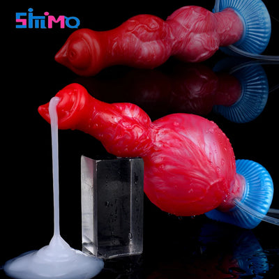 SMMQ Inflatable Dog Knot Anal Plug With Squirting Function Dildo Female Masturbation Ejaculation Penis Fantasy Sex Toys For 18+