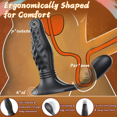 YEAIN ที่มีประสิทธิภาพ 12 โหมด Anal การสั่นสะเทือน Dildo การเจาะรีโมทคอนโทรลนวดเพศของเล่น Stimulator Butt Plug ผู้ใหญ่เซ็กซี่เครื่อง