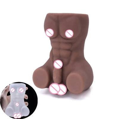 Mini กล้ามเนื้อ Man Half Body Sex ตูดสําหรับชายเกย์สําเร็จความใคร่ของเล่น Anal Sex ของเล่นเกย์เลสเบี้ยนผู้ใหญ่ Rmastrubato ของเล่นเร้าอารมณ์ 18 +