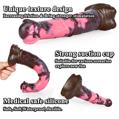 NYOTA Huge Horse Dildo Slicone Anal Plug Multi Color Penis With Suction Cup Female Masturbator Fetish Adult Sex Toys Sexy Shop