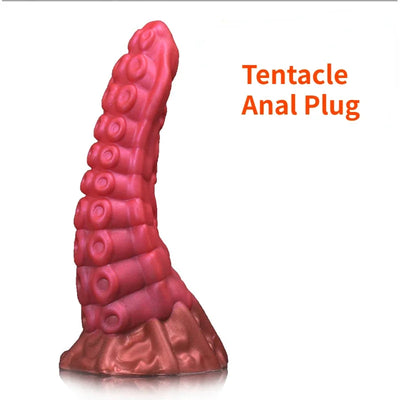 อุปกรณ์ขยายทวารหนักซิลิโคนปลั๊กเสียบทวารรูปหนวดอุปกรณ์ขยายทวารหนักสำหรับเกย์เซ็กซ์ทอยและหญิง