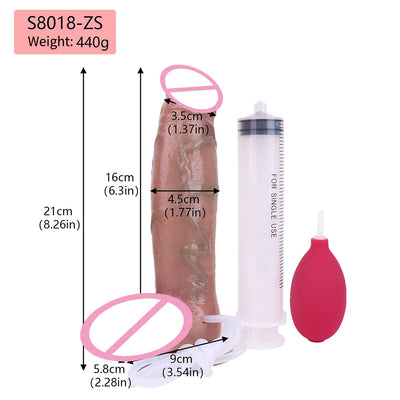 SXXY 5 รูปแบบ Ultra Squirting Dildo Anal Plug เพศของเล่นสําหรับผู้ชายผู้หญิงเกย์ Masturbator Ejaculating ผู้ใหญ่ของเล่น