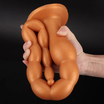 Super ยาว Anus ขยายลูกปัดซิลิโคน Backyard Strip Anal Plug ผู้หญิงนุ่ม Ass Whip Orgasm Masturbator เกย์ของเล่นยืด