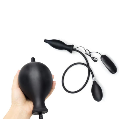 Vibrator Inflatable Anal Plug เพศของเล่นสําหรับผู้หญิงซิลิคอนขนาดใหญ่ Dildo ปั๊ม Anal Dilator ขยายต่อมลูกหมากนวด Butt Plug