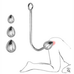1 Set 4 Pcs Anal Hook Metal Butt Plug with Ball Anal Plug Dilator Multifunctional Masturbation Butt Sex Toys