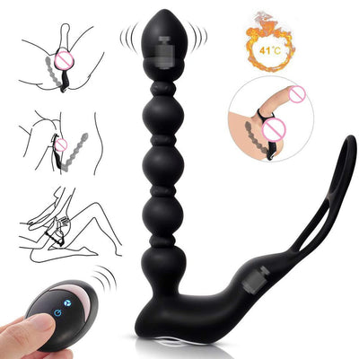 BODYPRO Male Prostate Massage Vibrator Penis  Vibrator Ring  Anal Plug Stimulator Butt Plug Delay Ejaculation Ring Toy for Men