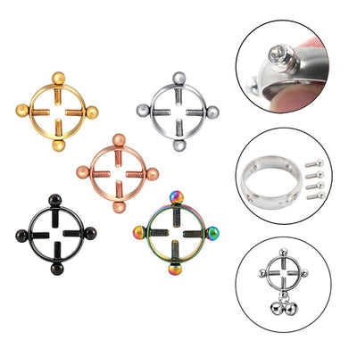 Eroticos Adult Games for Women Stainless Steel Round Non Piercing Nipple Clamps Sex Toys for Couples BDSM Bondage Slave Sex Shop