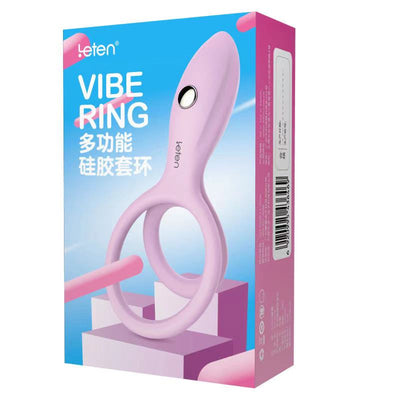 Leten Cock Ring Vibrators Reusable Silicone Dildo Penis Enlargement Delayed Ejaculations Anal Couples Chastity Sexy Toys for Men
