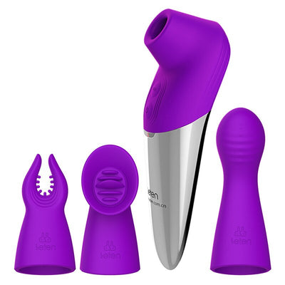 Leten Multifunctional Vibrating Sucker Vibrator Blowjob Tongue Nipple Oral Licking Clitoris Stimulator Sucking Sex Toy for Women
