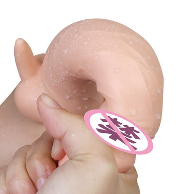 Leten Super Soft Huge Dildo Realista for Lesbian Deep Waterproof  G Spot Clitoris Stimulator Dildo Vibrator Sex Toys for Women
