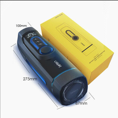 Leten X9-4th Infinitely Variable Speed Piston Telescoping Male Masturbator Cup Vagina Thrusting Moaning Heating Sex Toys for Men