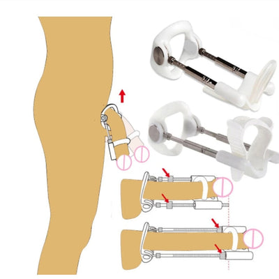 Male Penis Increase Expanding Edge Stretcher Cock Pump Belt Extension Tension Delay Trainer Enhancement Device Sex Toys for Men