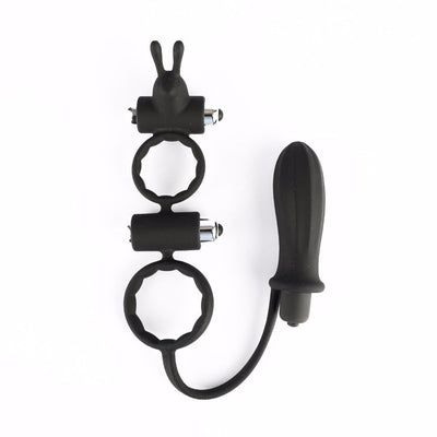 Male Prostate Massager Anal Plug with Vibrating Cock Penis Ring Scrotum Ring Vibrator Sex Toys for Men Butt Plug Sex Product A3