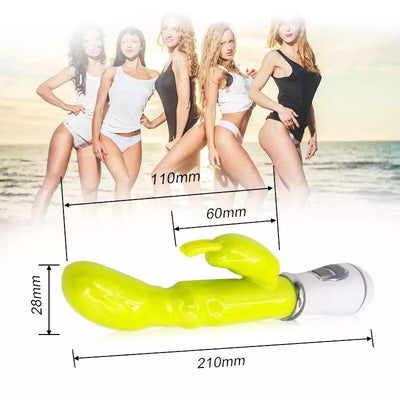 Man Nuo 10 Frequency Rabbit Vibrator Vagina G Spot Clitoral Stimulation Srotic Soft Gel Dildo Massager Sex Toys for Women 88
