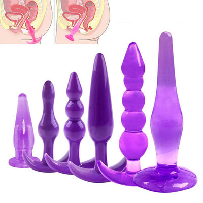 Massager Massage Sex Toy Butt Plug 6Pcs/Set Anal Trainer Kit Butt Plugs Couple Flirting Prostate Massager