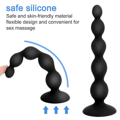 Sex Toy for Men Women Anal Beads 10 Speed Butt Plug Stimulator Prostate Massage Remote Control Vibrator Anal Vibrator Dual Motor