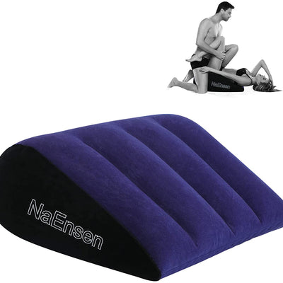 Sex Toys Wedge Pillow Cushion Triangle Inflatable Ramps Furniture Lovers Toys Deeper Position Support Pillow Men and WomenLovers